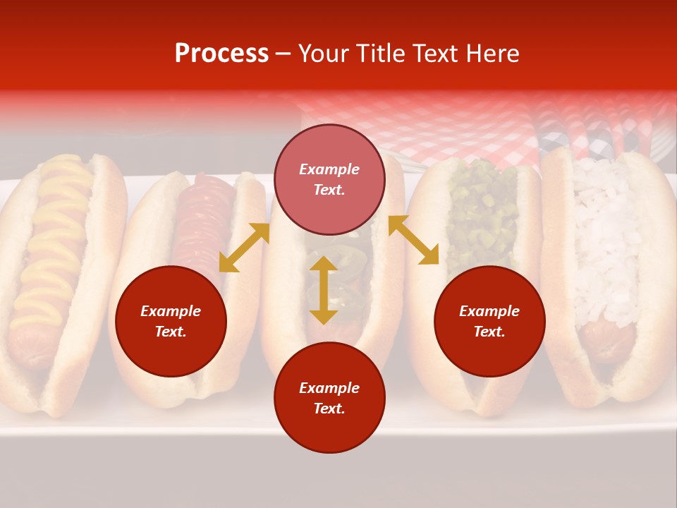 Ketchup American Meat PowerPoint Template