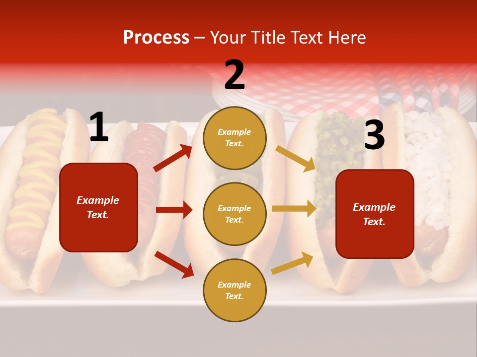 Ketchup American Meat PowerPoint Template