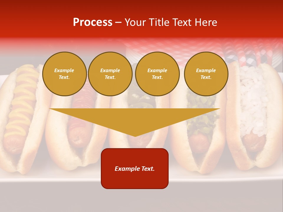 Ketchup American Meat PowerPoint Template