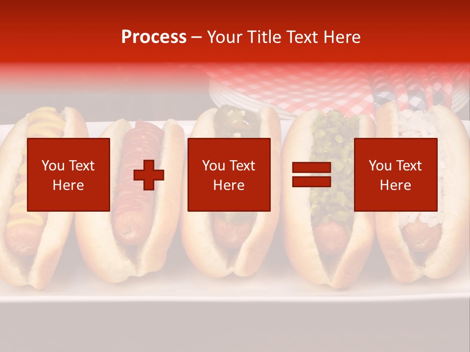 Ketchup American Meat PowerPoint Template