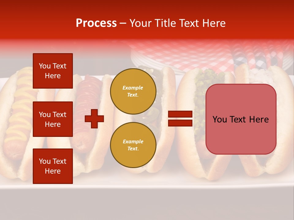 Ketchup American Meat PowerPoint Template