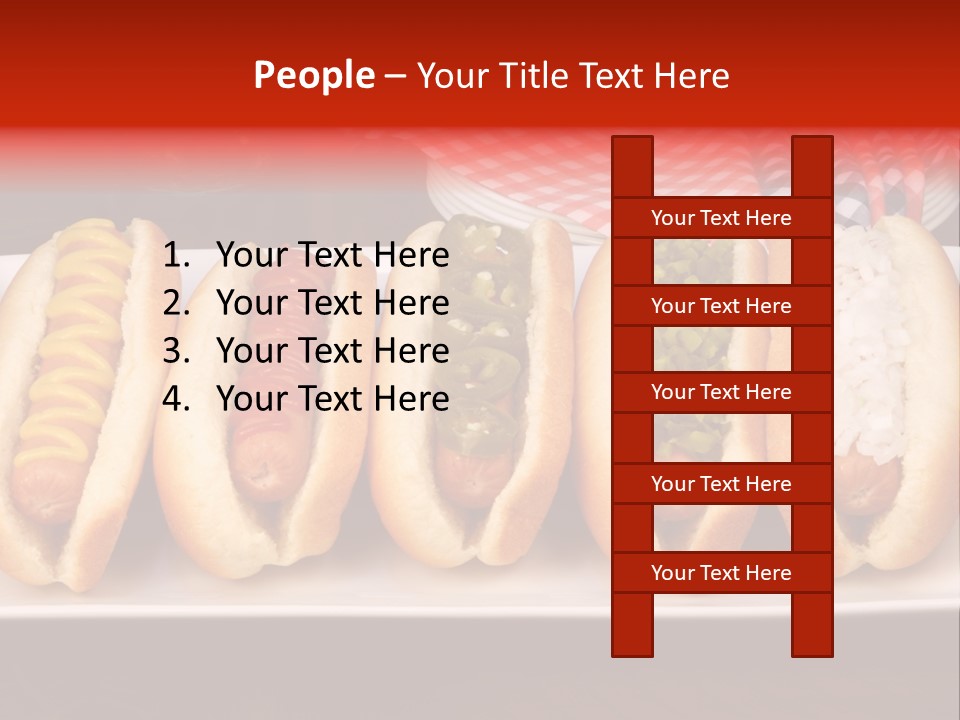 Ketchup American Meat PowerPoint Template
