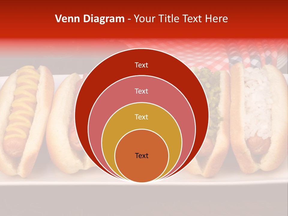 Ketchup American Meat PowerPoint Template