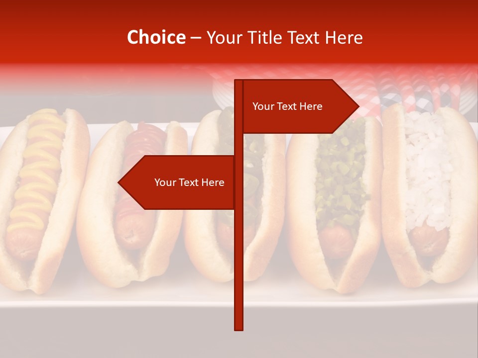 Ketchup American Meat PowerPoint Template