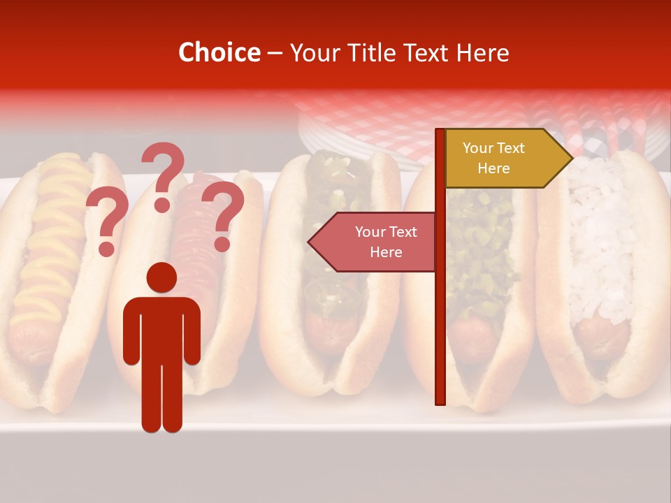 Ketchup American Meat PowerPoint Template