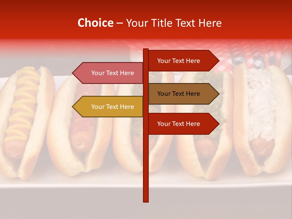 Ketchup American Meat PowerPoint Template