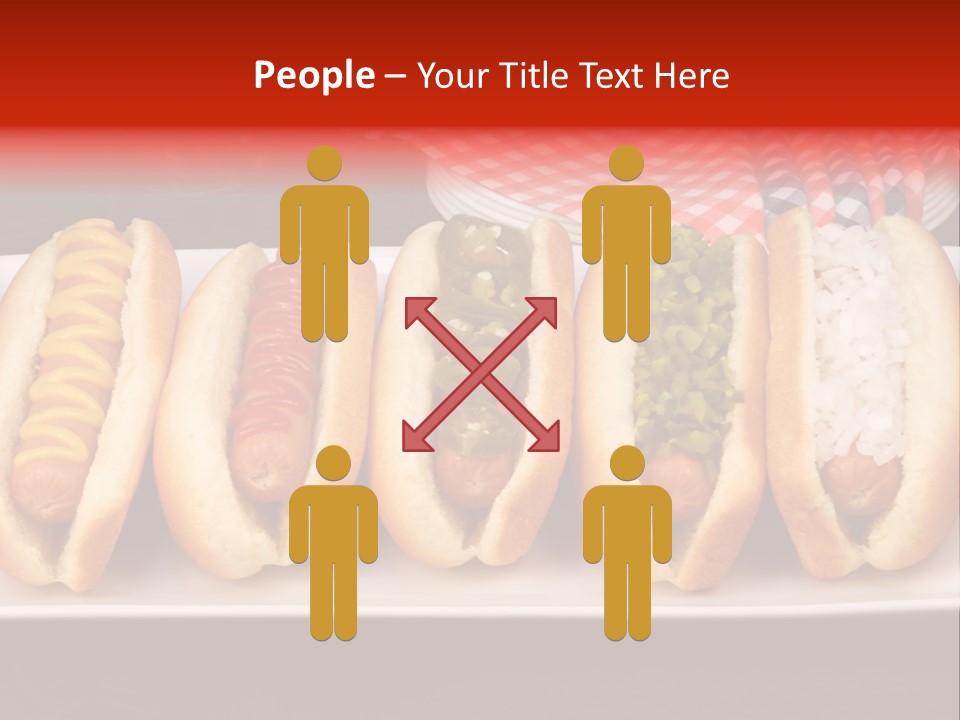 Ketchup American Meat PowerPoint Template