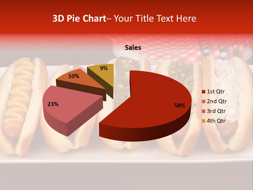 Ketchup American Meat PowerPoint Template