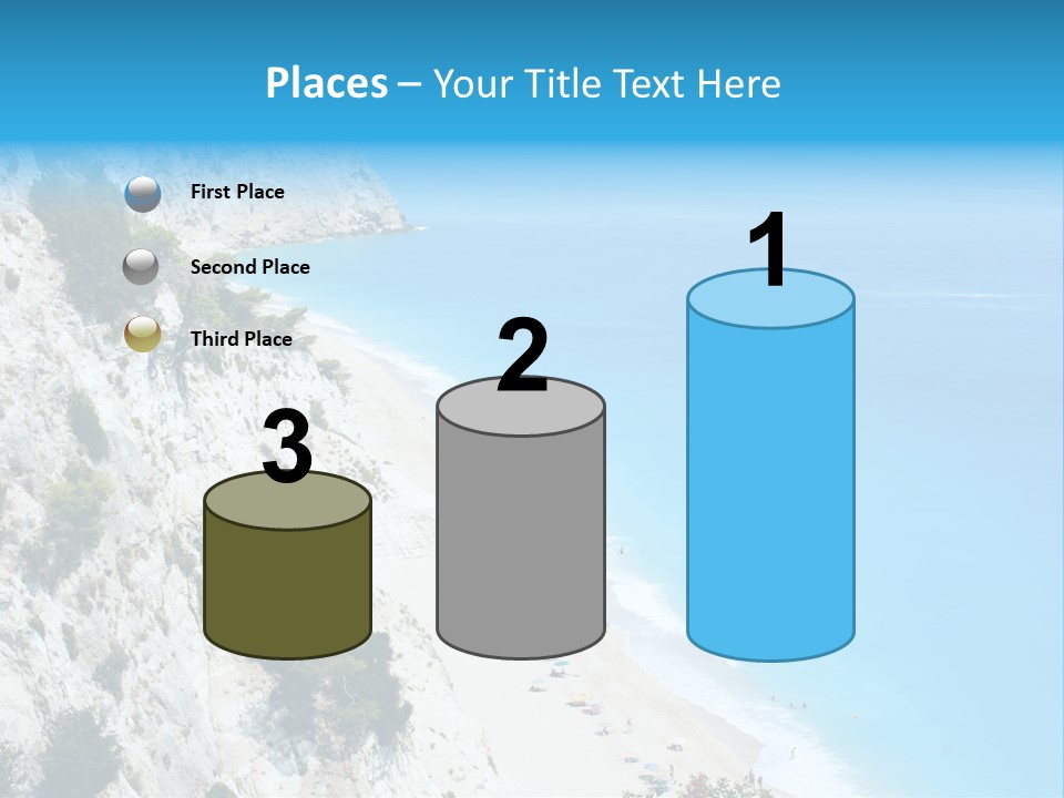 Green Cliff Ridge PowerPoint Template