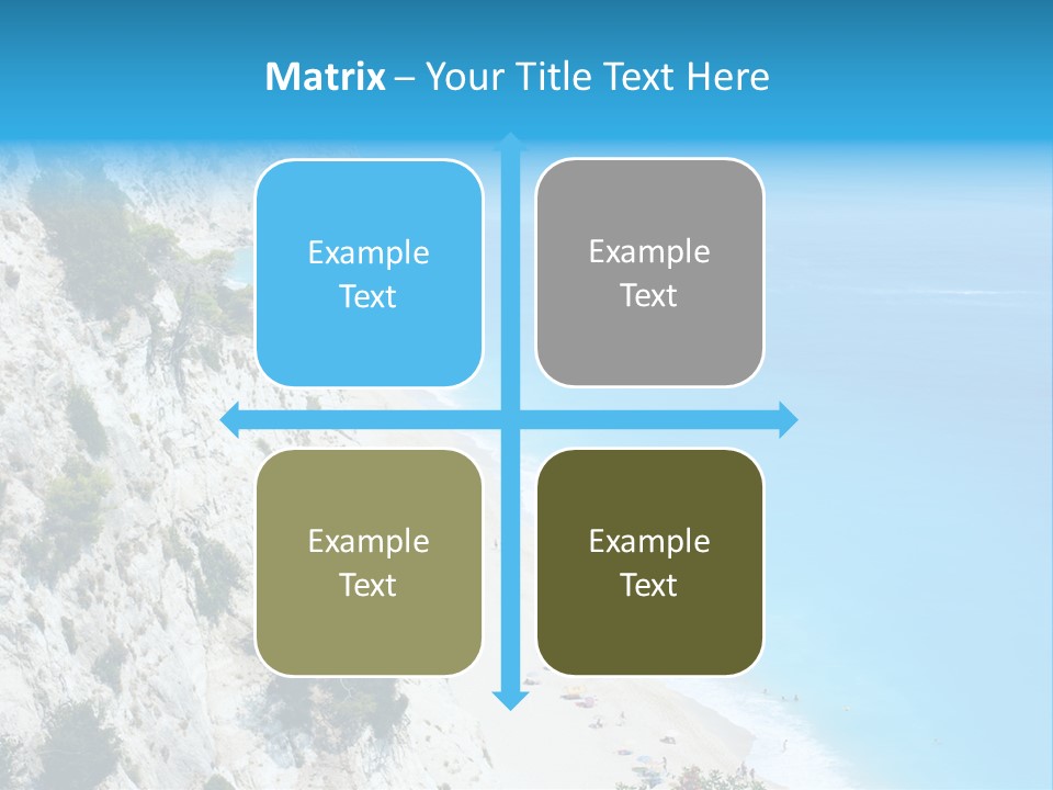 Green Cliff Ridge PowerPoint Template