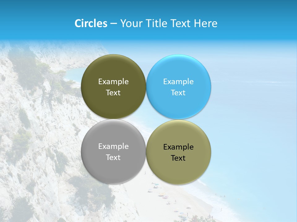 Green Cliff Ridge PowerPoint Template