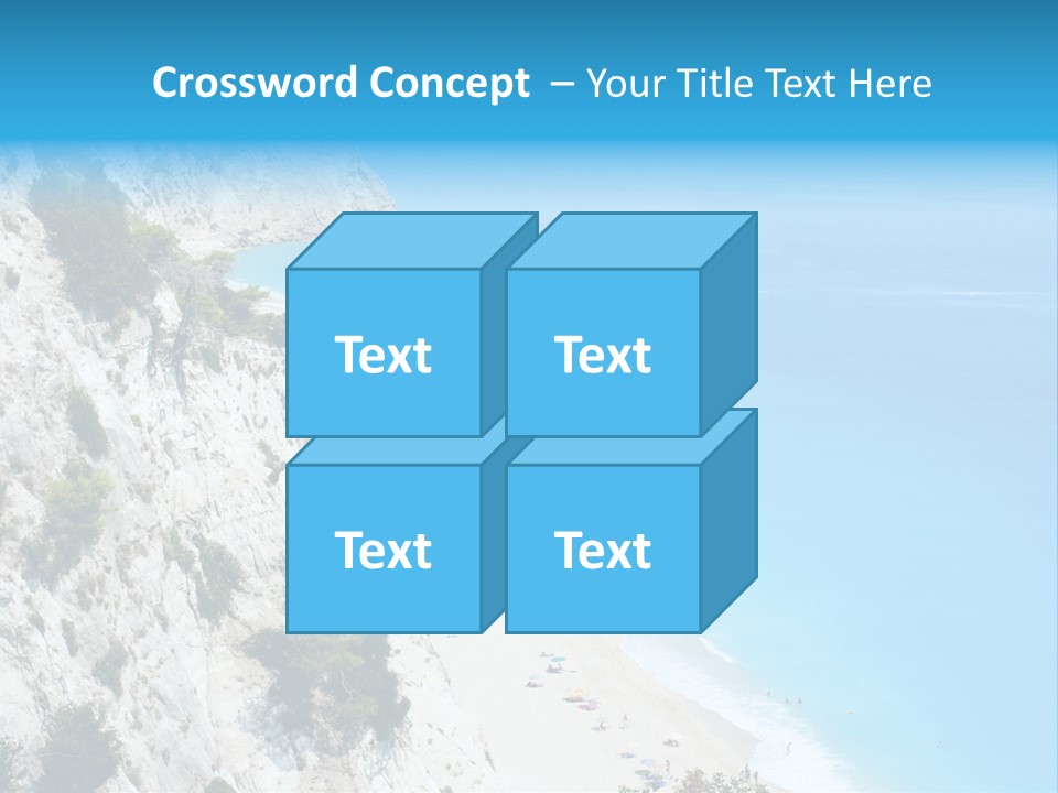 Green Cliff Ridge PowerPoint Template