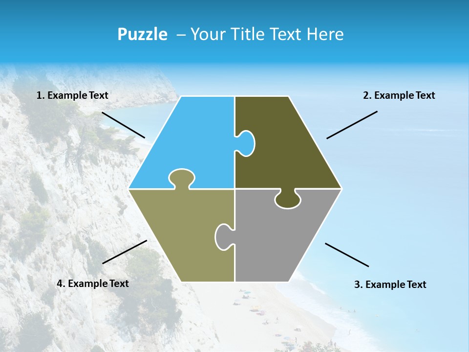 Green Cliff Ridge PowerPoint Template