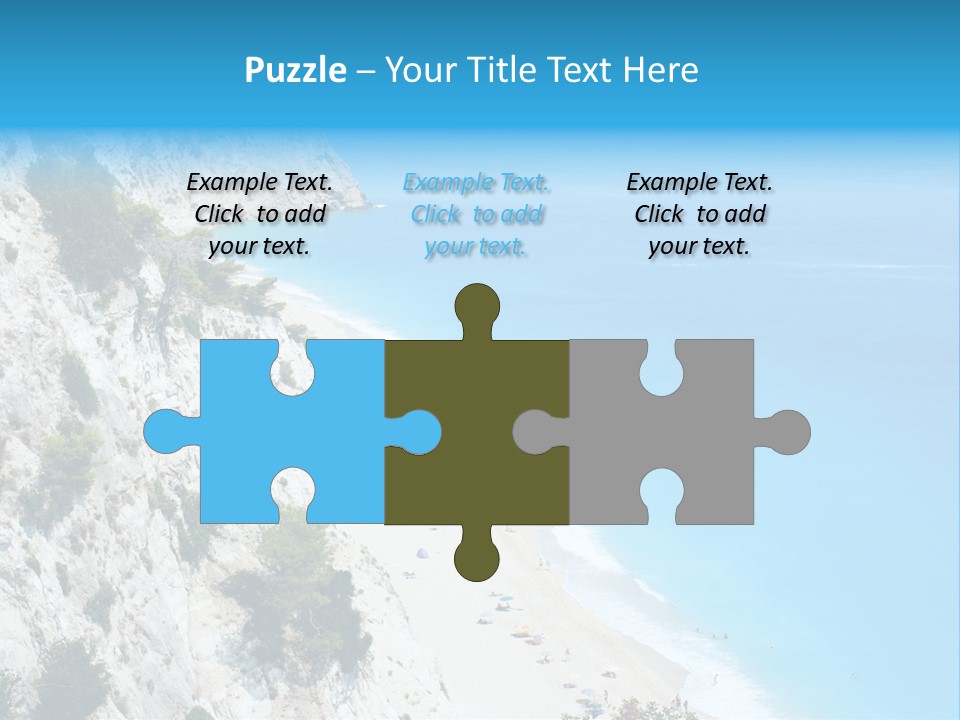 Green Cliff Ridge PowerPoint Template