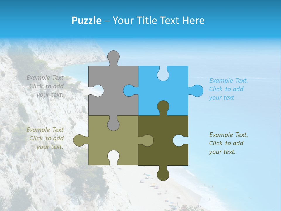 Green Cliff Ridge PowerPoint Template
