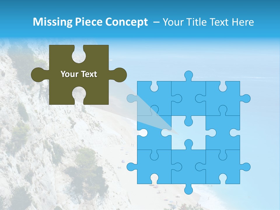 Green Cliff Ridge PowerPoint Template