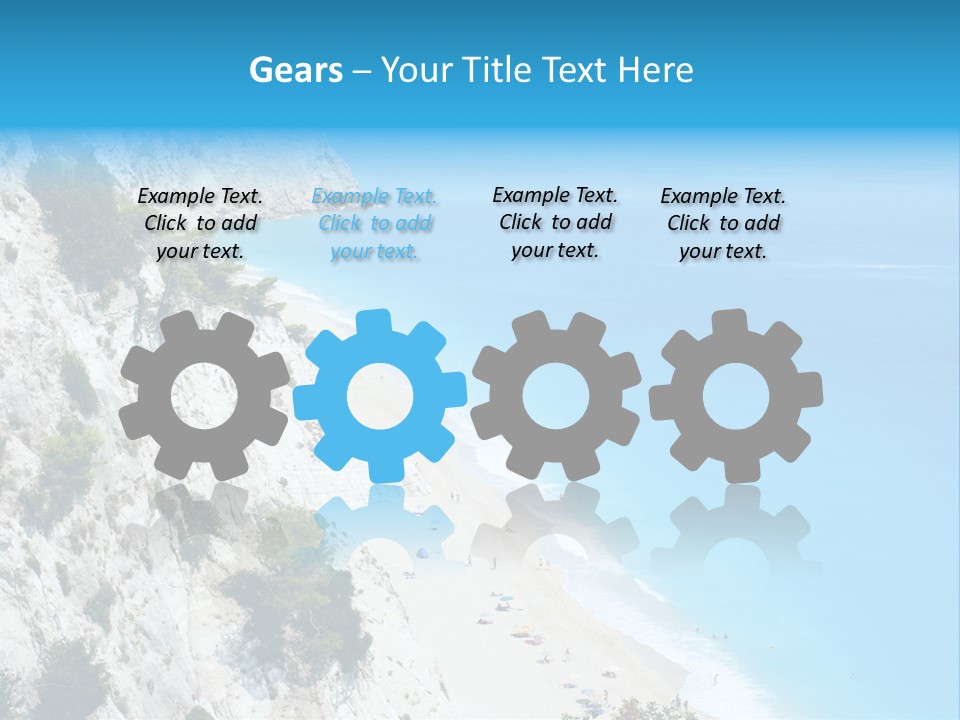 Green Cliff Ridge PowerPoint Template