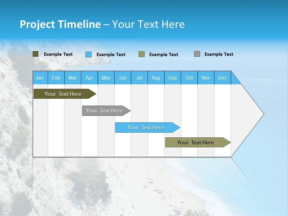Green Cliff Ridge PowerPoint Template