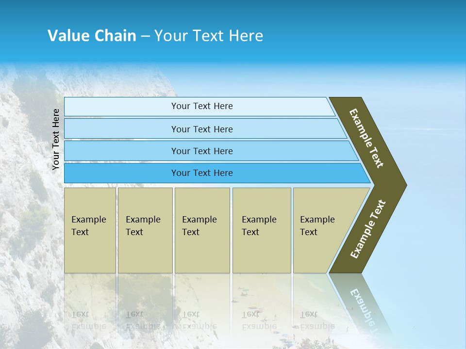 Green Cliff Ridge PowerPoint Template