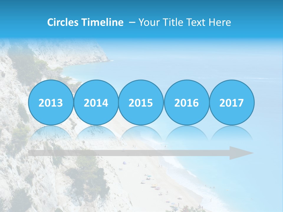 Green Cliff Ridge PowerPoint Template