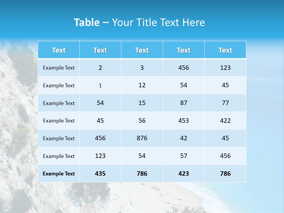 Green Cliff Ridge PowerPoint Template