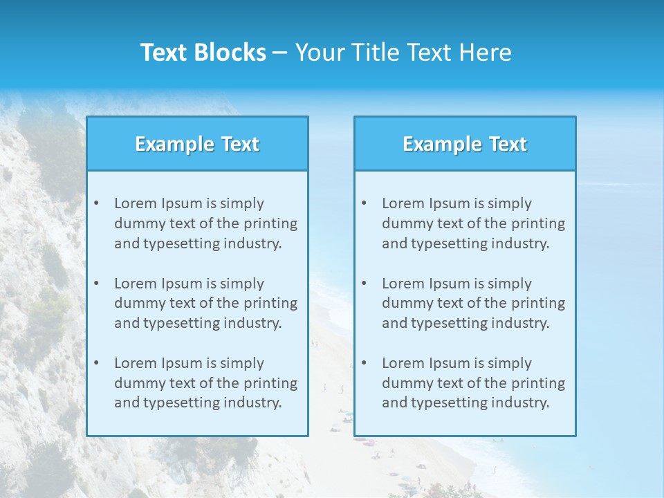 Green Cliff Ridge PowerPoint Template