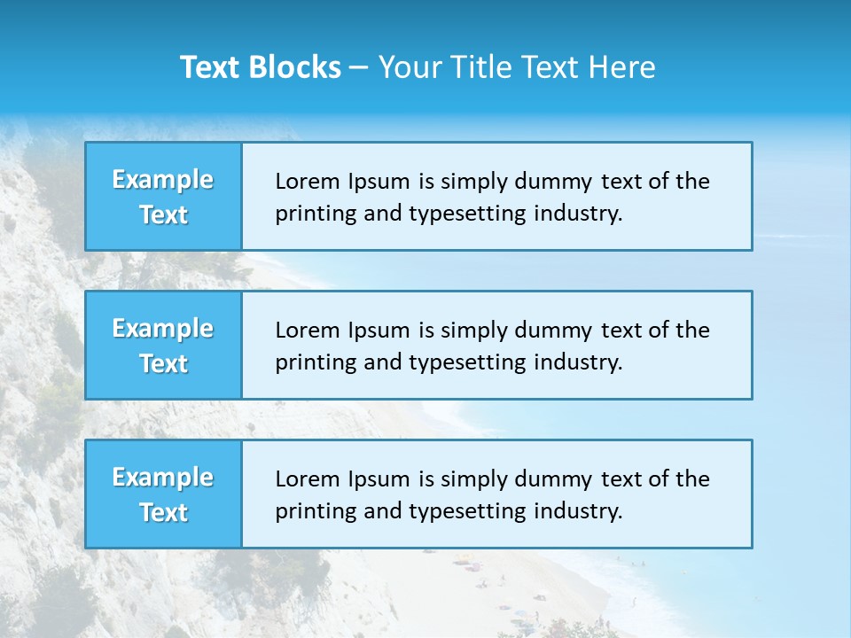 Green Cliff Ridge PowerPoint Template