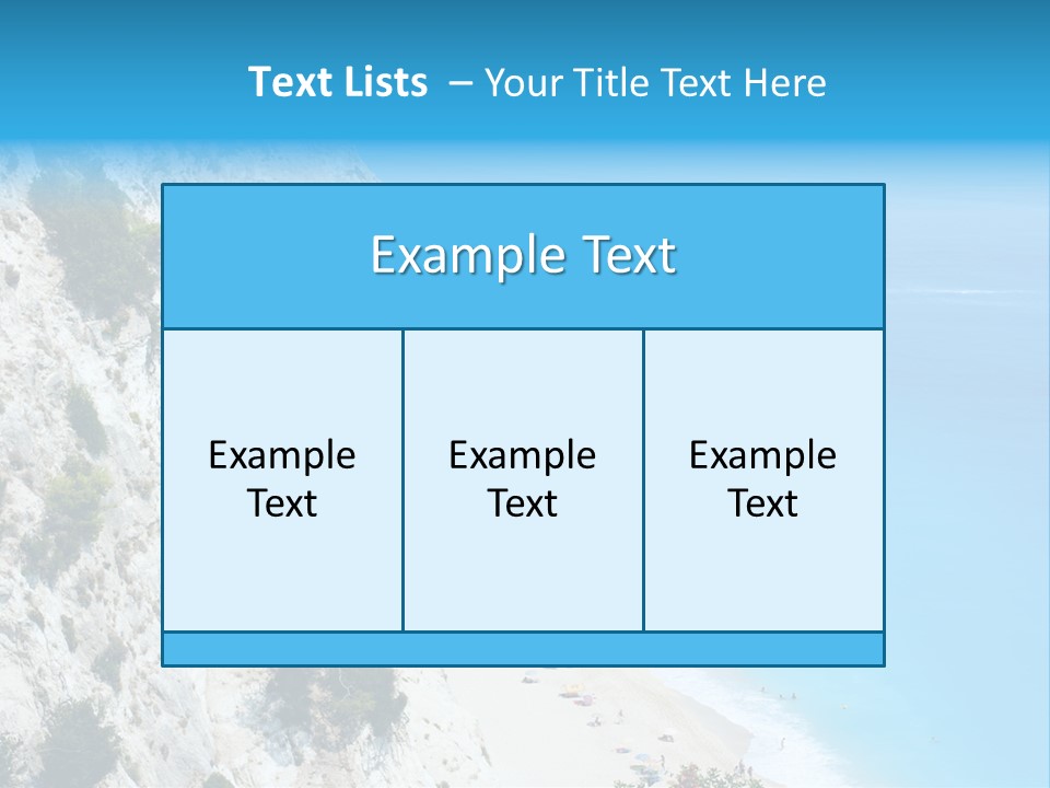 Green Cliff Ridge PowerPoint Template