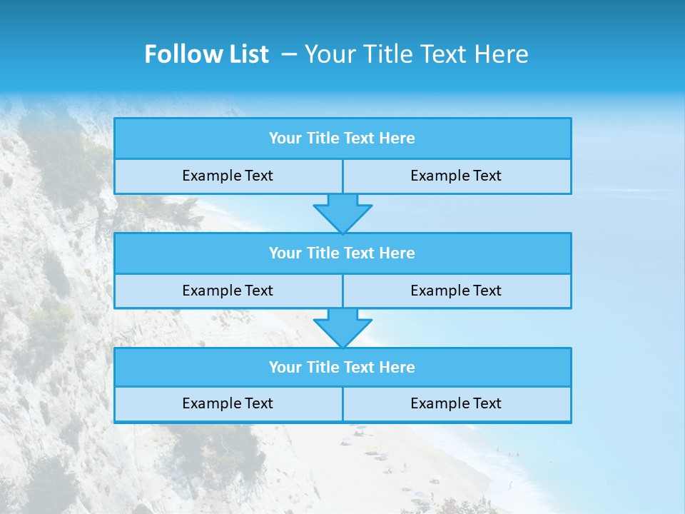 Green Cliff Ridge PowerPoint Template