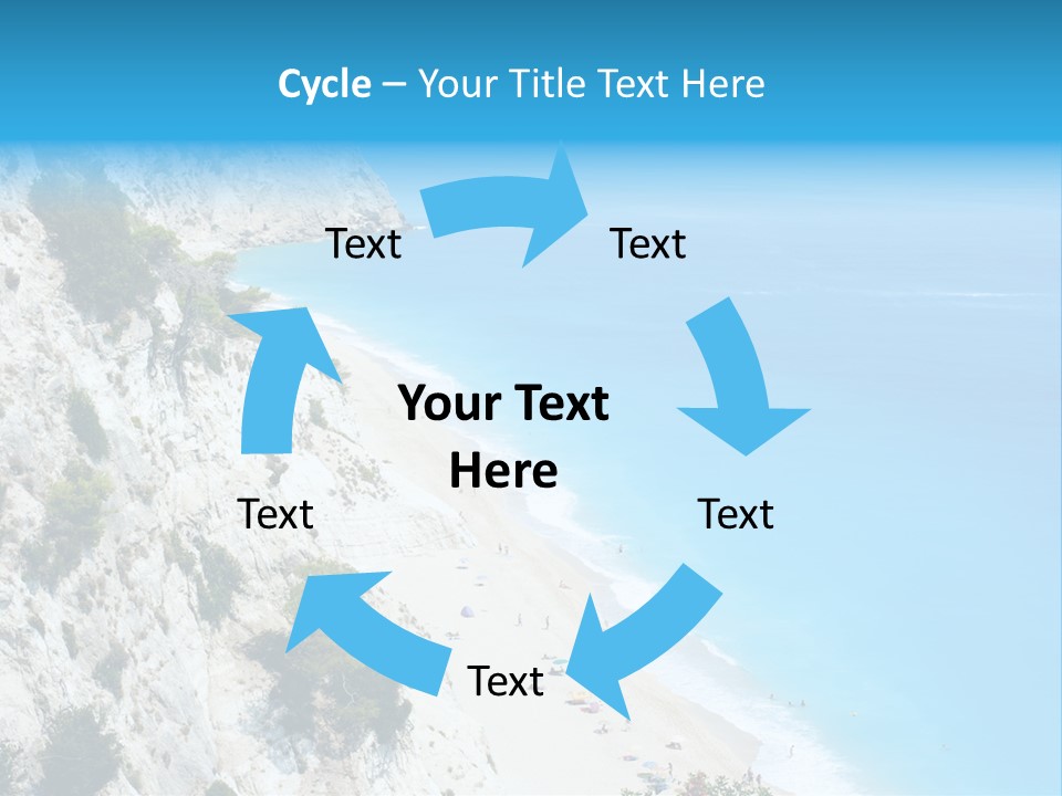 Green Cliff Ridge PowerPoint Template