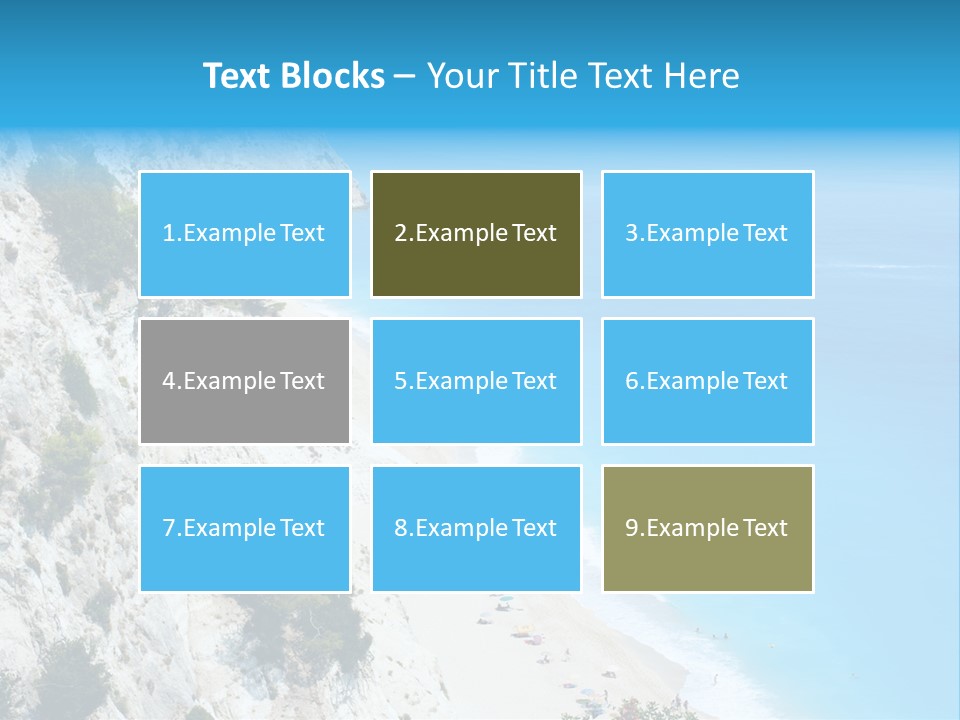 Green Cliff Ridge PowerPoint Template