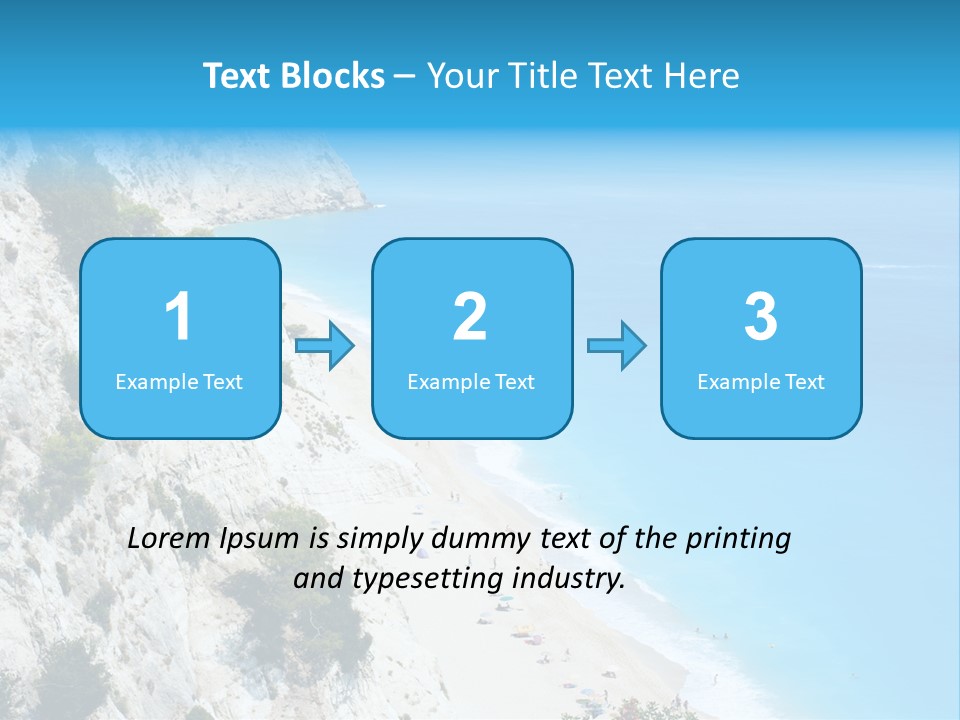 Green Cliff Ridge PowerPoint Template