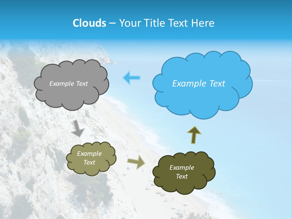Green Cliff Ridge PowerPoint Template