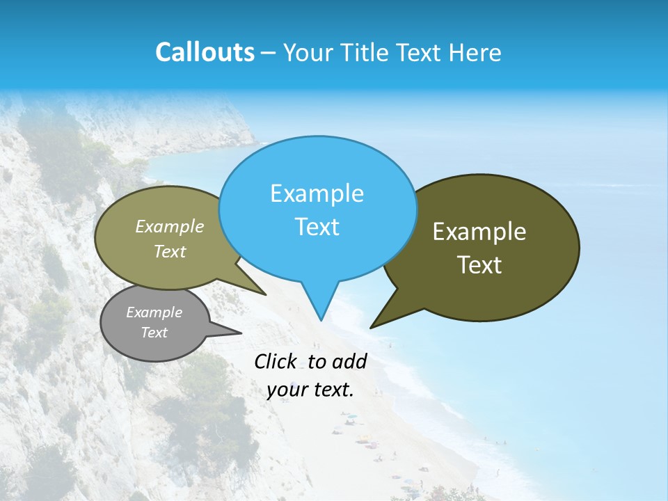 Green Cliff Ridge PowerPoint Template