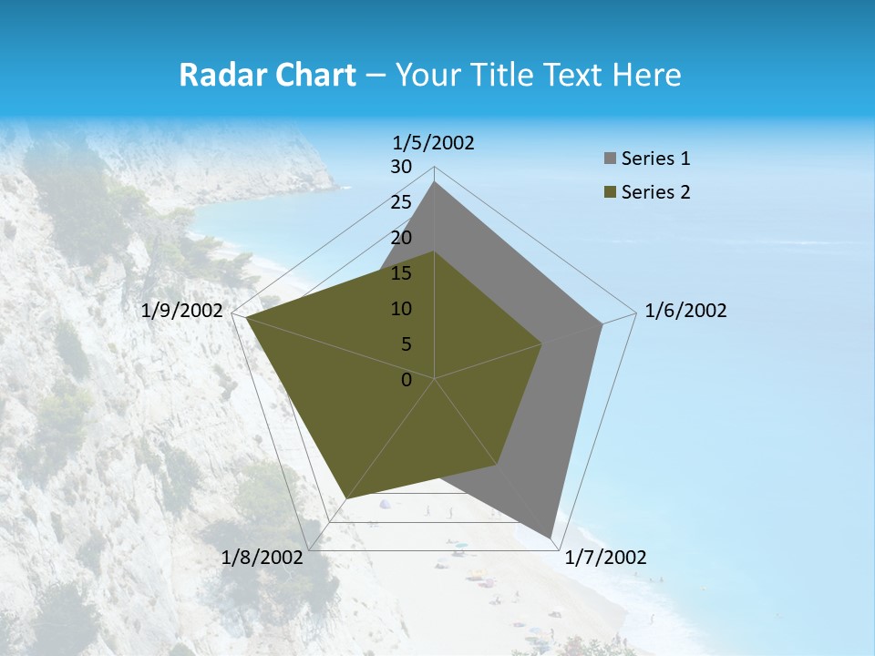 Green Cliff Ridge PowerPoint Template