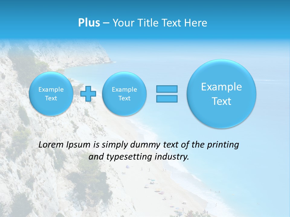Green Cliff Ridge PowerPoint Template