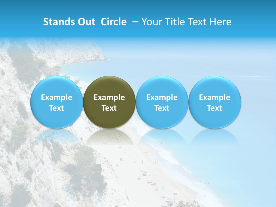 Green Cliff Ridge PowerPoint Template