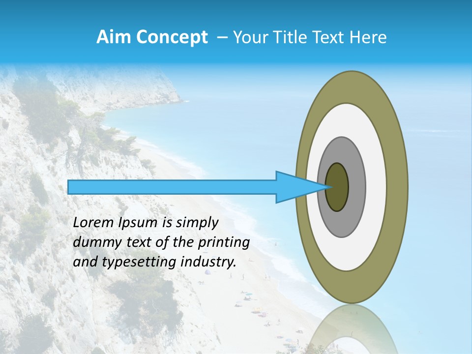 Green Cliff Ridge PowerPoint Template