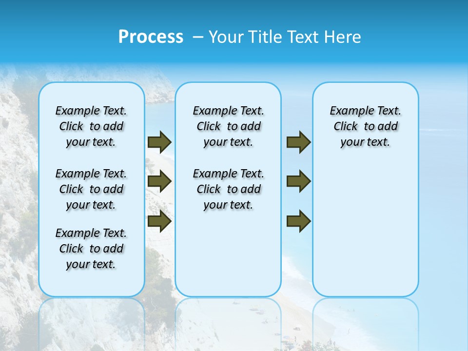 Green Cliff Ridge PowerPoint Template
