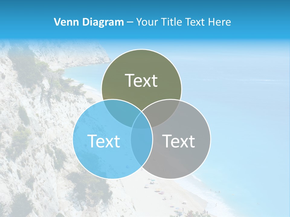 Green Cliff Ridge PowerPoint Template