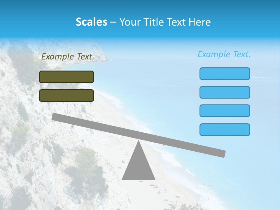 Green Cliff Ridge PowerPoint Template