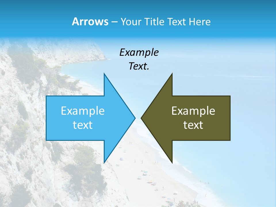Green Cliff Ridge PowerPoint Template