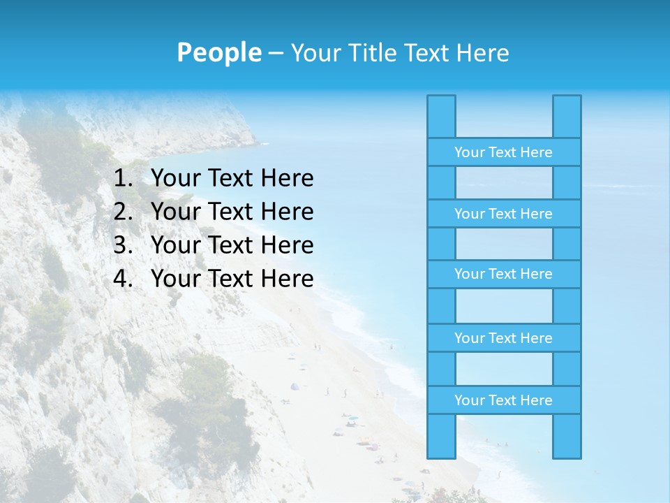 Green Cliff Ridge PowerPoint Template
