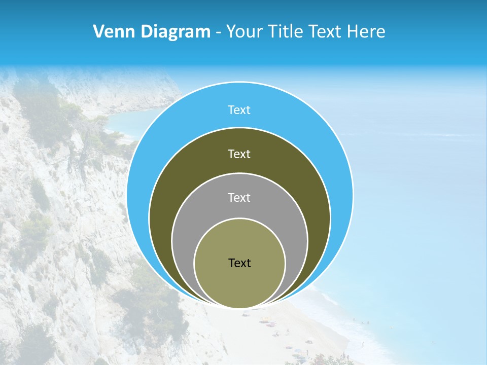 Green Cliff Ridge PowerPoint Template