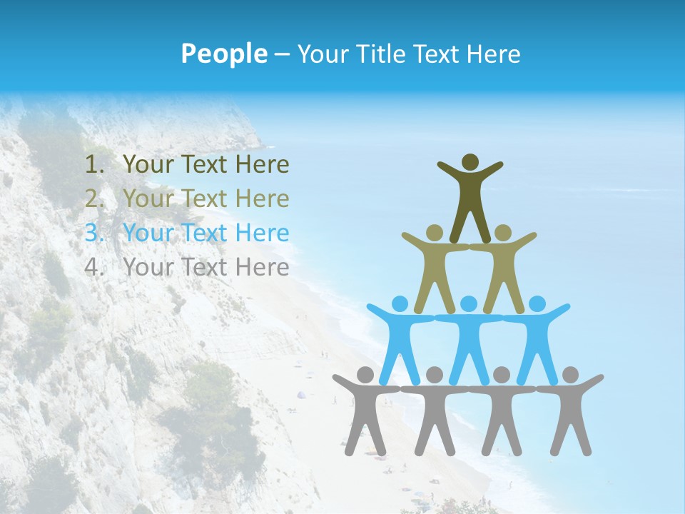 Green Cliff Ridge PowerPoint Template