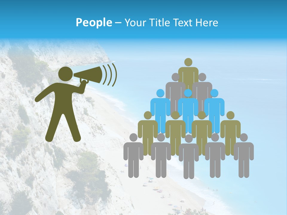 Green Cliff Ridge PowerPoint Template