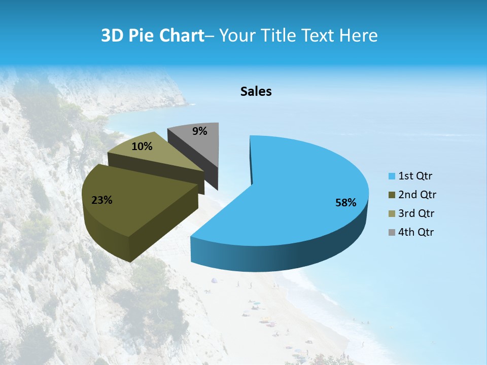 Green Cliff Ridge PowerPoint Template