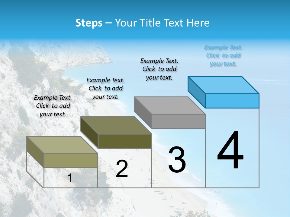 Green Cliff Ridge PowerPoint Template