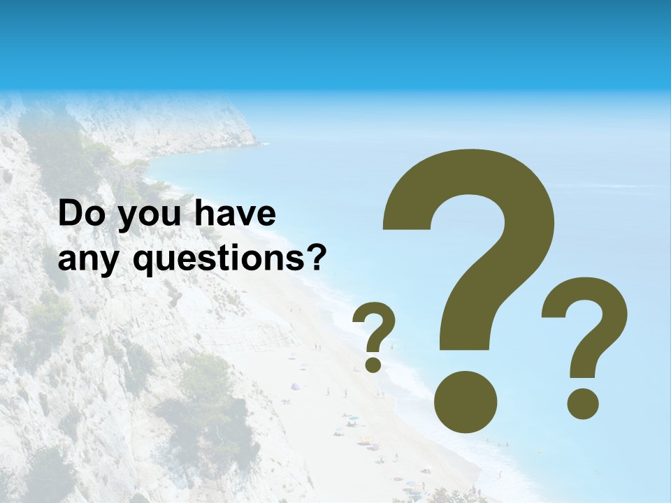 Green Cliff Ridge PowerPoint Template