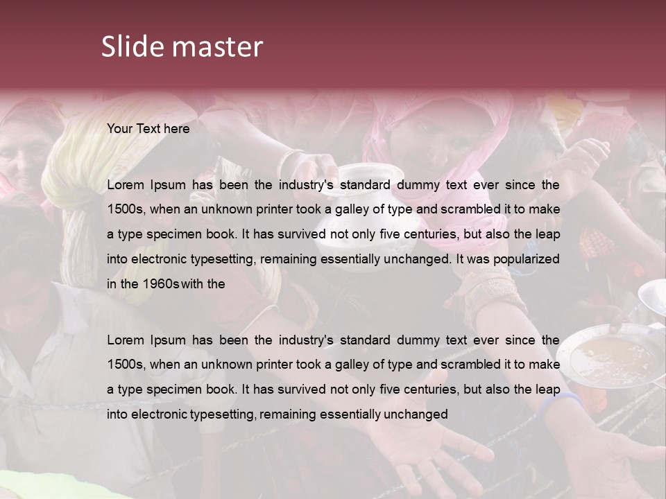 Relief Receives Floods PowerPoint Template